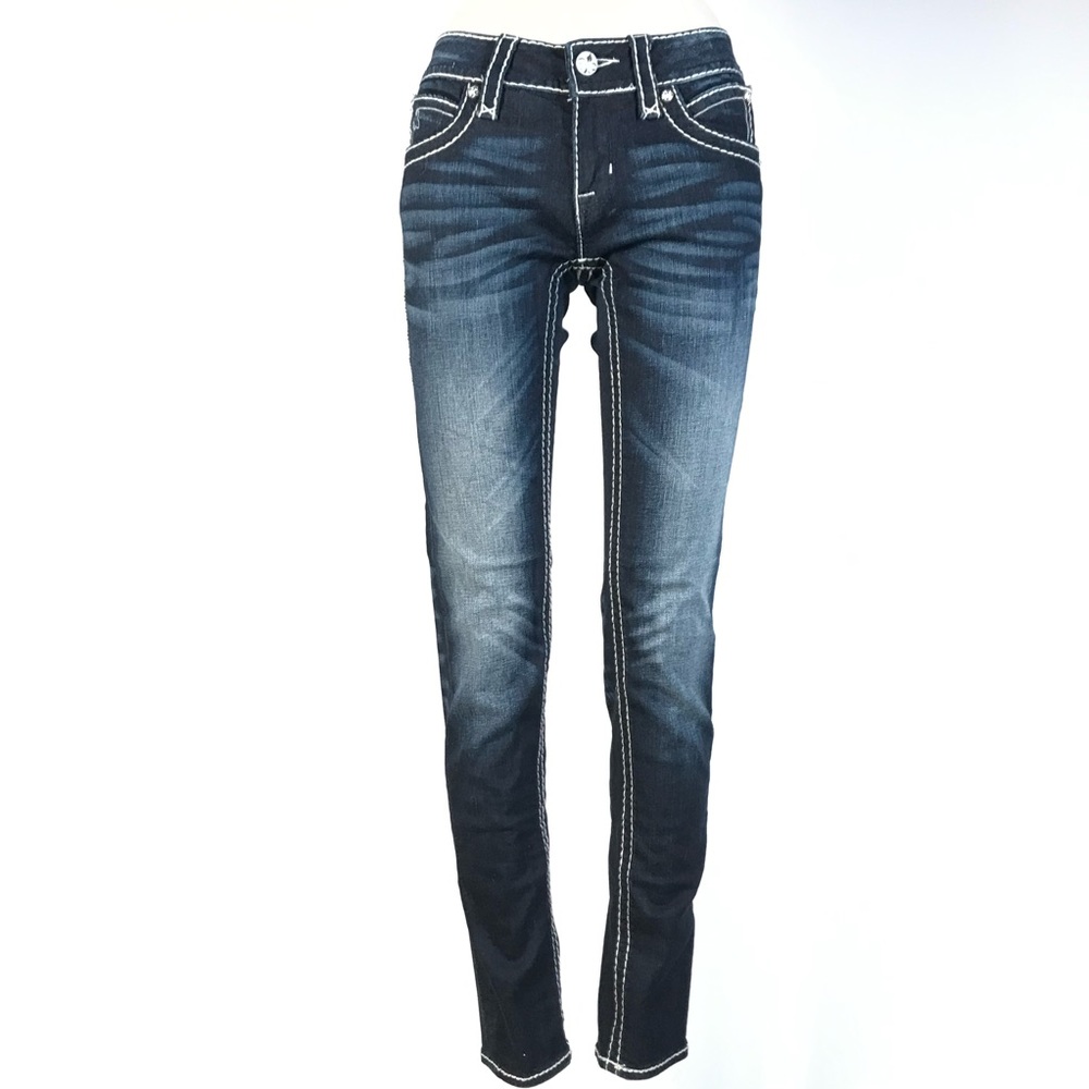 Rock Revival Dark Blue Skinny Jeans